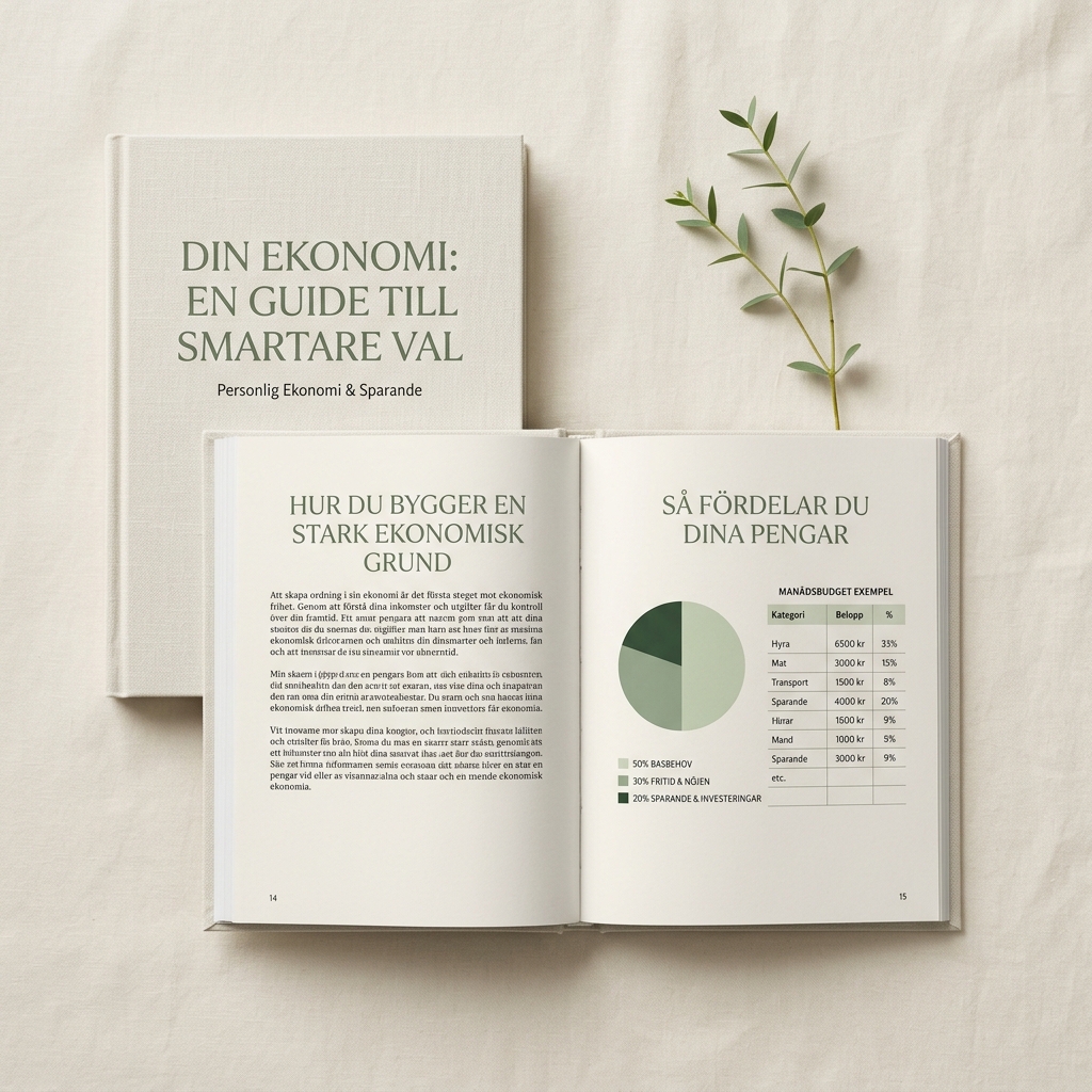 Excel budgetverktyg mockup
